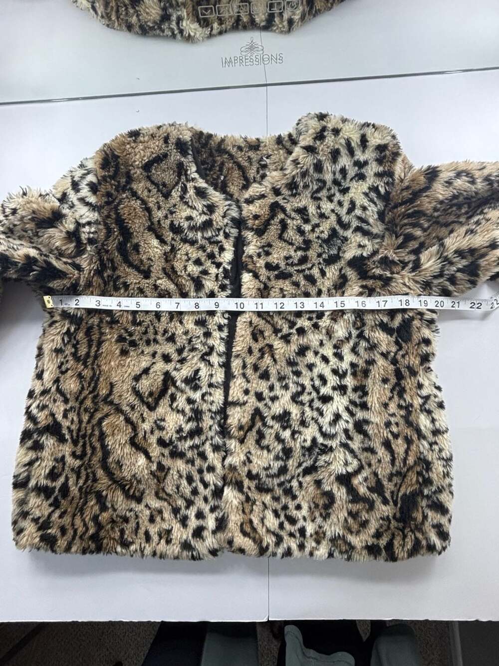 Brown Leopard Print Faux Fur Jacket - , - Picture 6 of 6